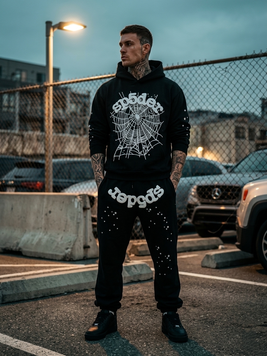 Sp5der Tracksuit "Black"