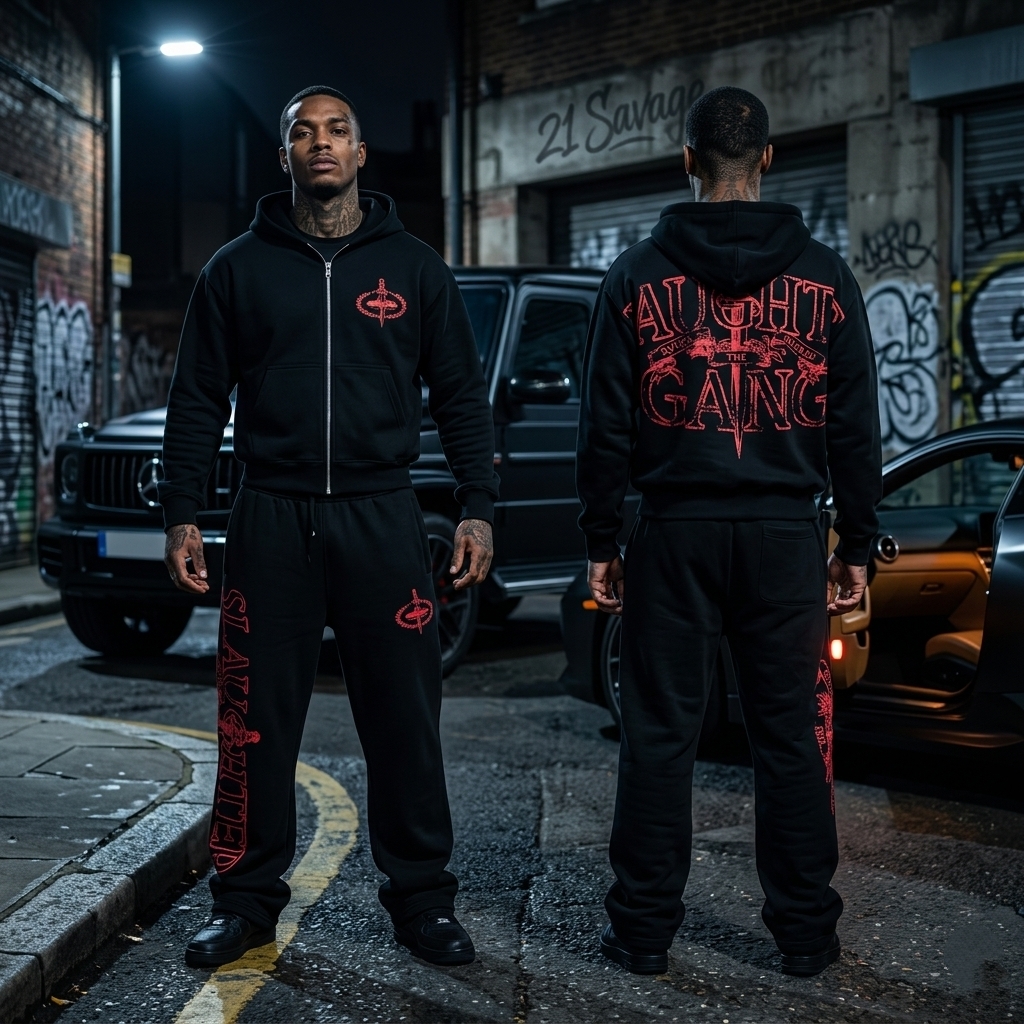 Corteiz x Slaughter Gang 21 Savage Tracksuit