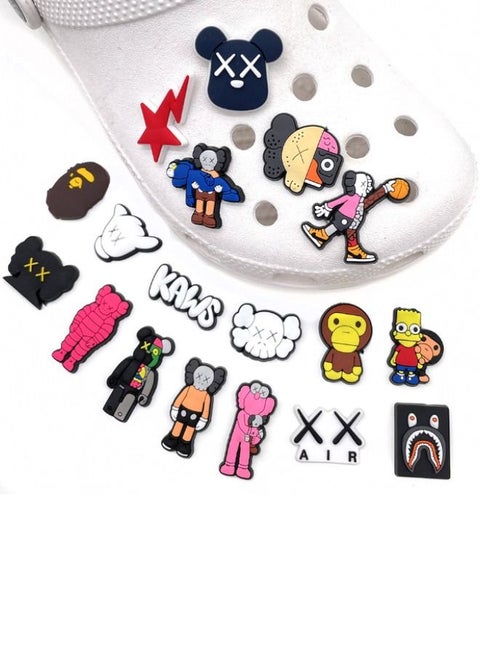 12 piece charms of crocs " Bape "